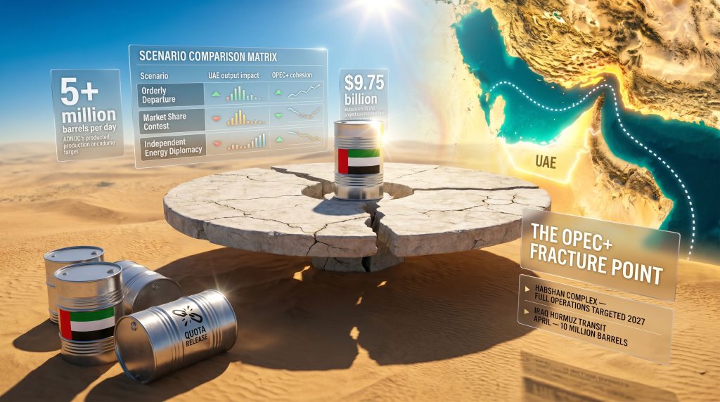 UAE exits OPEC+ fracture point infographic