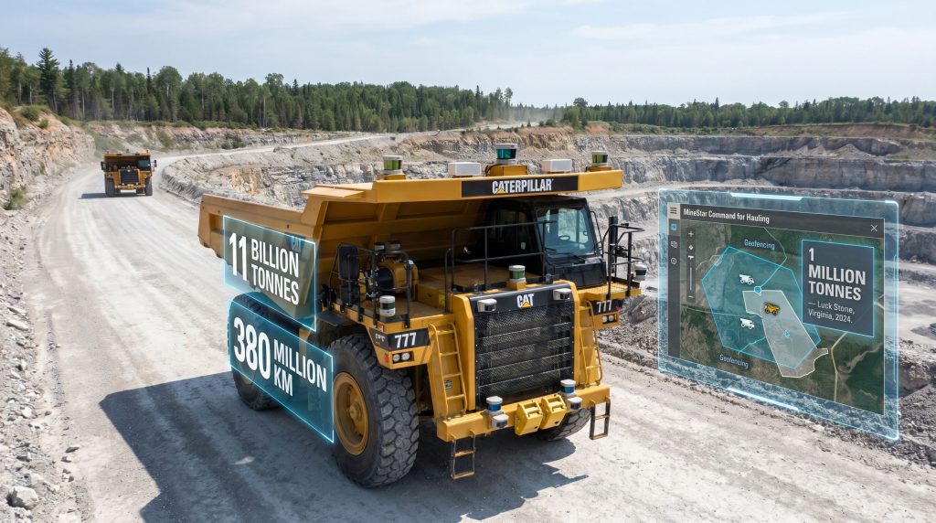 Caterpillar to automate Michigan quarry trucks