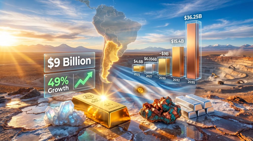 Argentina mining exports jump 49% infographic