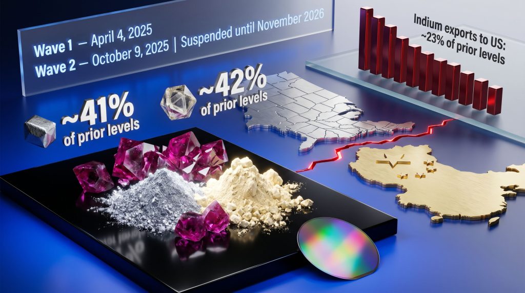 China rare earth export restrictions to the US infographic