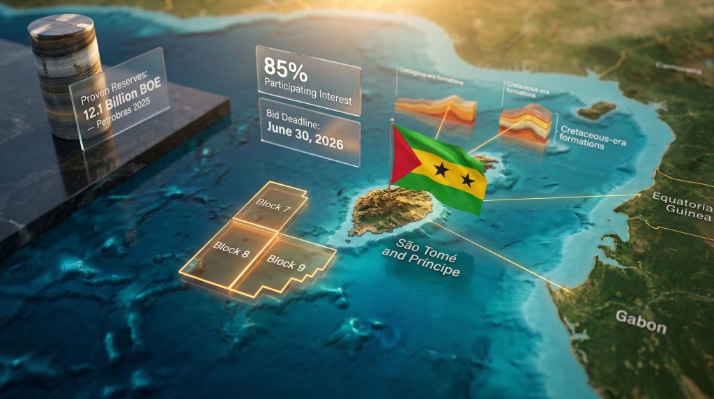 São Tomé offshore licensing round map illustration
