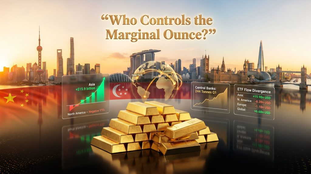 gold price discovery moving east in Asia graphic