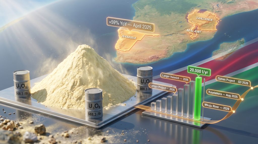 Uranium demand in Southern Africa growth chart