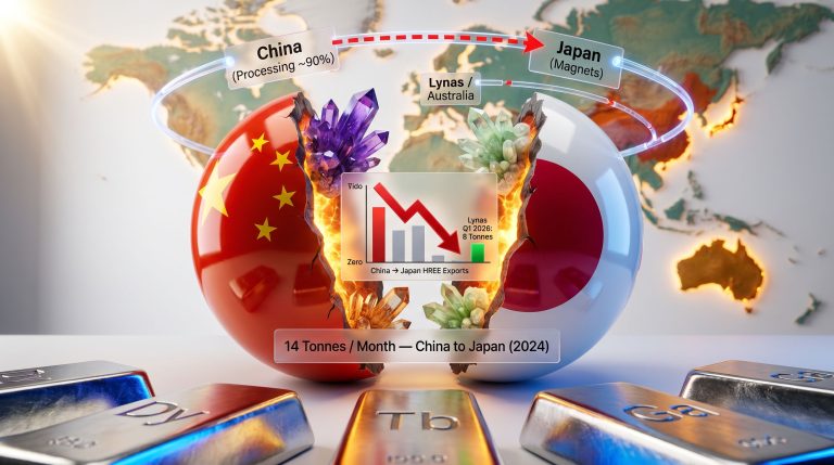 China cuts Japan off from heavy rare earths infographic