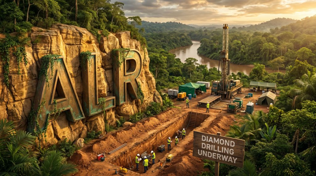Altair Minerals Ltd-ALR-ALR diamond drilling in rainforest site