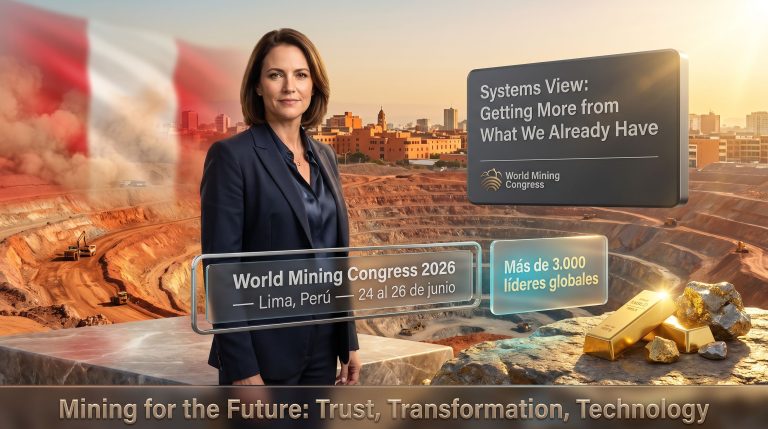 Natascha Viljoen en el World Mining Congress Perú 2026