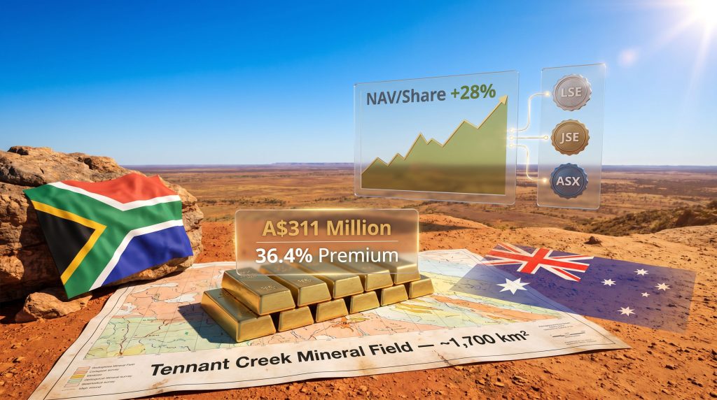 Pan African Resources Emmerson Resources acquisition graphic