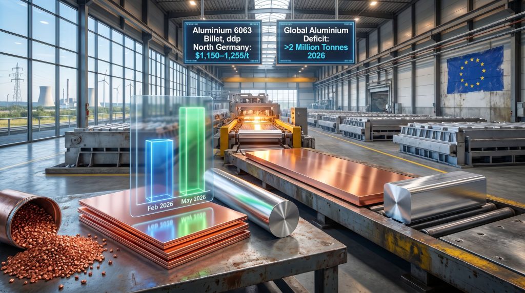 Europe copper and aluminium import dependence factory graphic