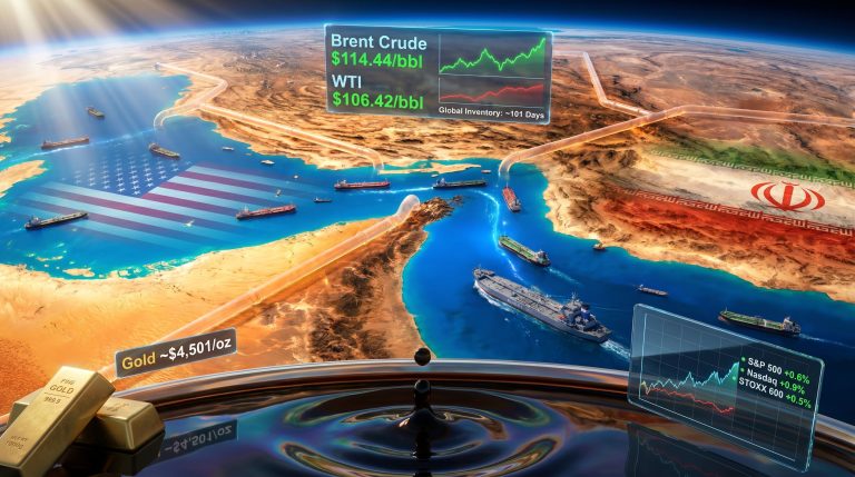 oil volatility amid Strait of Hormuz tensions map