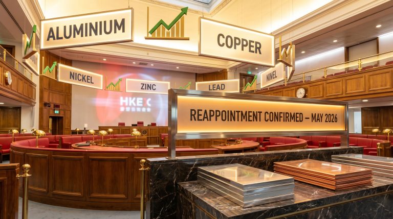 John Williamson London Metal Exchange chairman reappointment confirmed