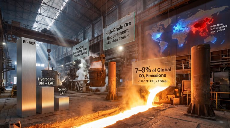 sustainable steel manufacturing challenges in steel plant infographic