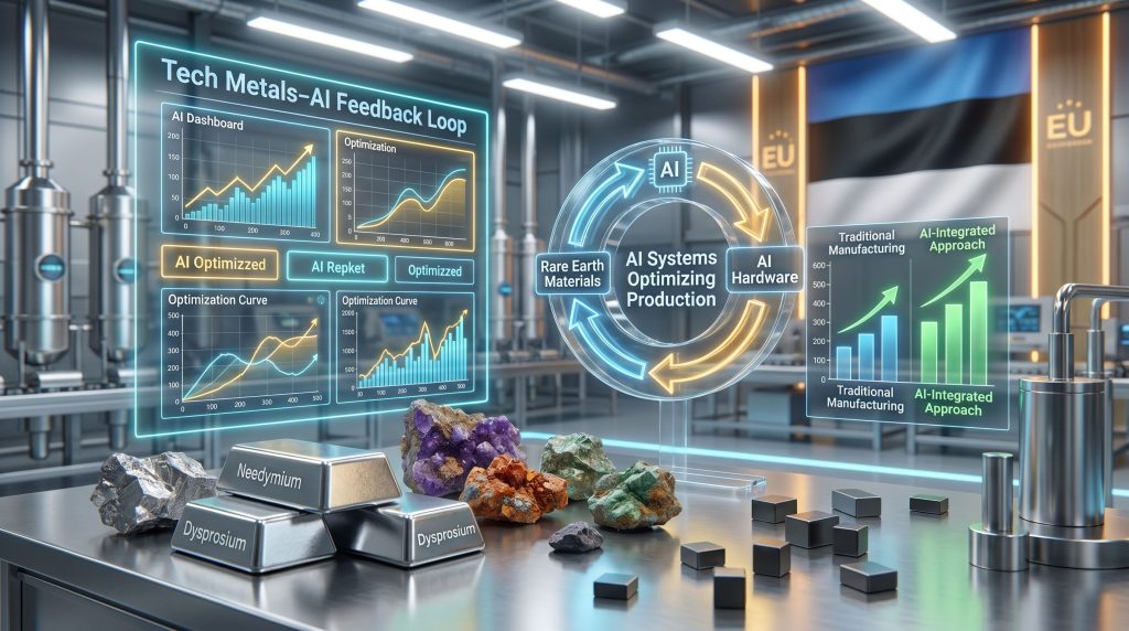 Neo Performance Materials AI rare earth manufacturing partnership visualization