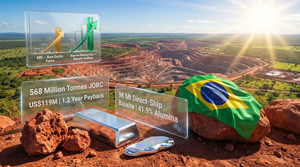 Brazilian Rare Earths demerger Alurion Resources mine graphic