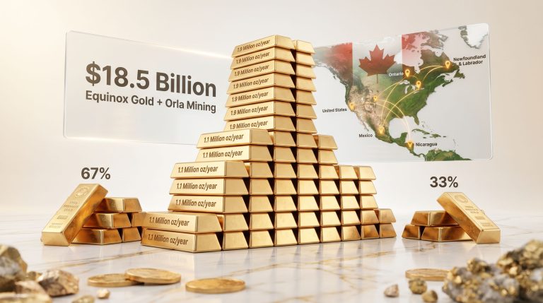 Equinox Gold acquisition of Orla Mining infographic