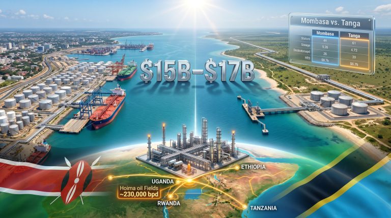Dangote East Africa refinery location comparison map