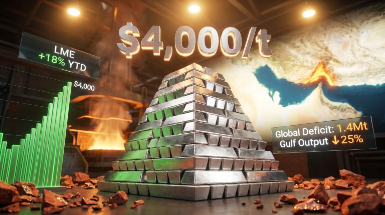 aluminium prices above $4,000 due to Iran war surge