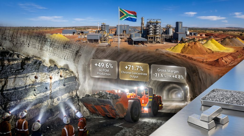 Eastplats positive operating income Crocodile River mine results