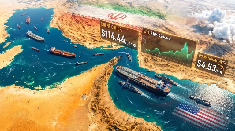 US Iran Strait of Hormuz oil prices surge
