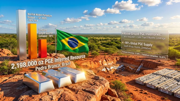 ValOre Metals Pedra Branca PGE project infographic
