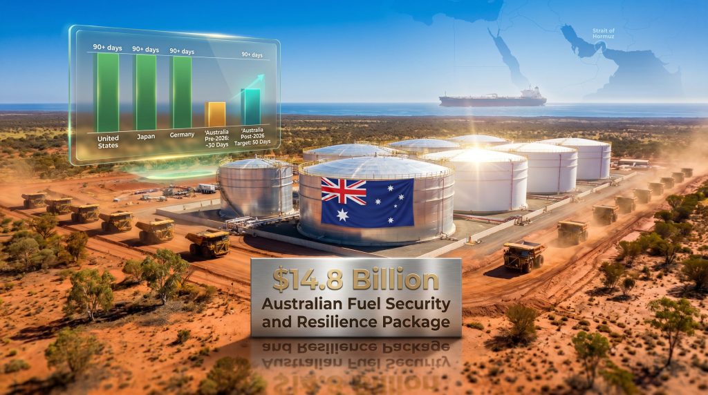 Australia permanent fuel reserve storage expansion infographic