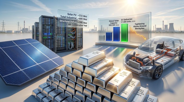 silver industrial demand solar EVs and supply gap