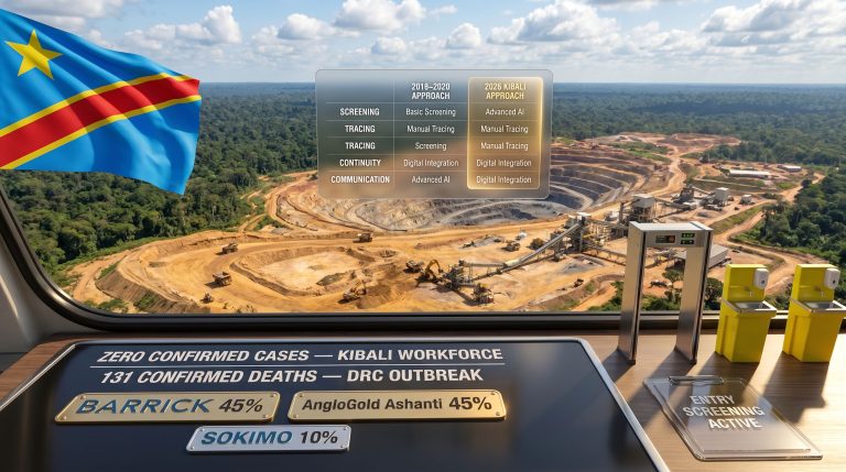 Barrick Kibali mine Ebola precautions screening measures