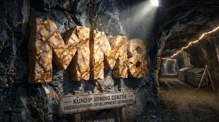 Medallion Metals Ltd-MM8-Kundip Mining Centre underground development tunnel sign