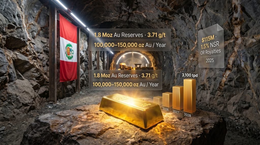 Buenaventura San Gabriel mine extension in Peru infographic