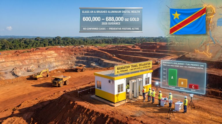 Barrick Kibali gold mine Ebola screening Congo outbreak