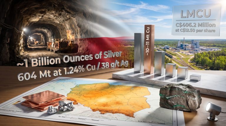 Lumina Metals Poland copper silver project infographic