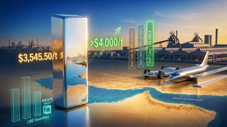 aluminium prices above $4000 amid Gulf supply crisis infographic