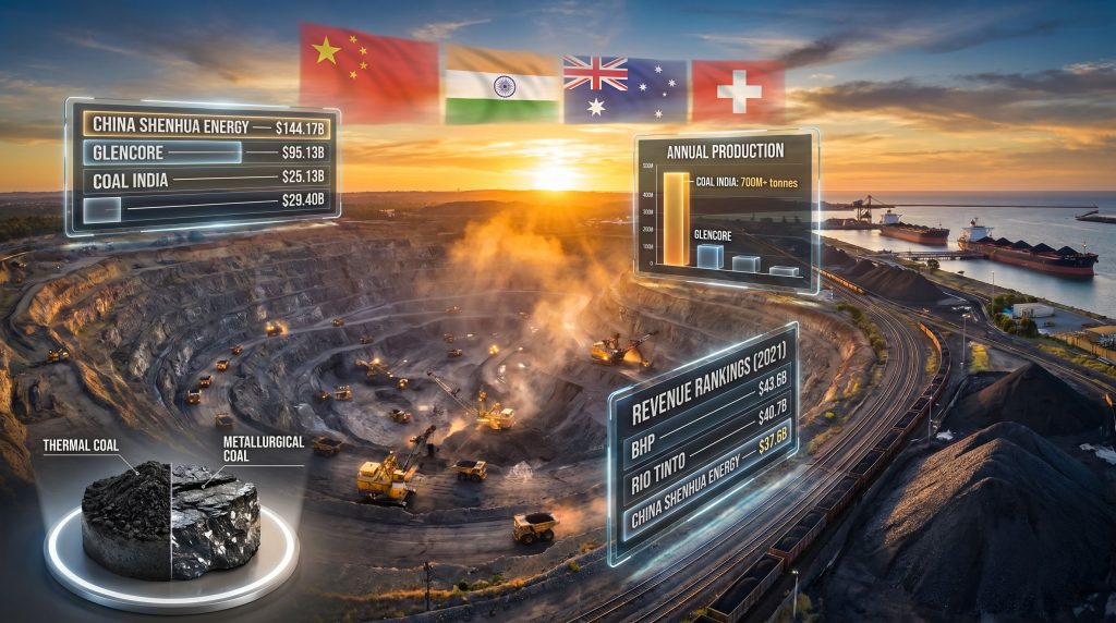 largest coal mining companies global rankings infographic