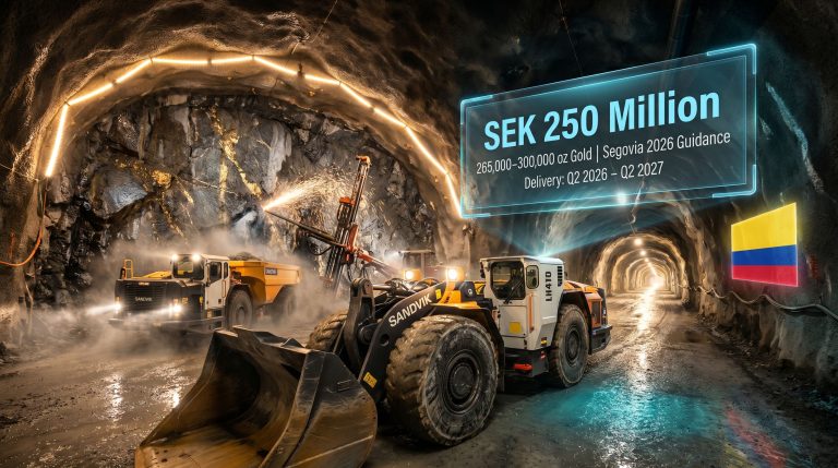 Sandvik Aris Mining Segovia order underground equipment