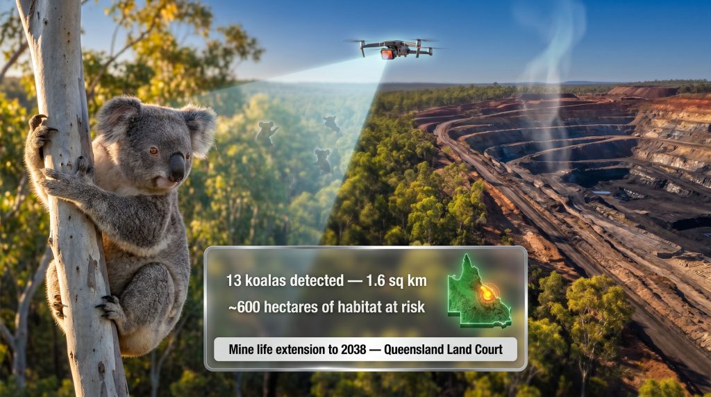 koalas and climate change challenge Hail Creek expansion mine impact