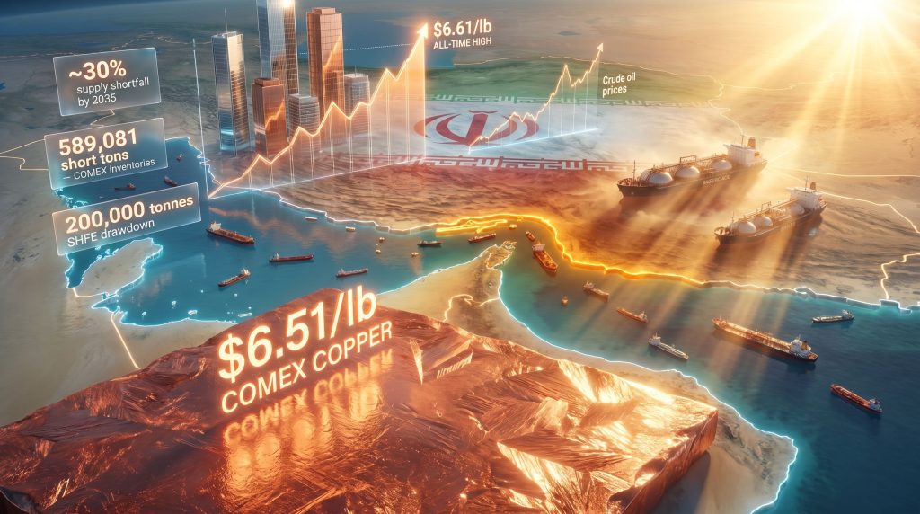 Strait of Hormuz closure lifts copper prices surge