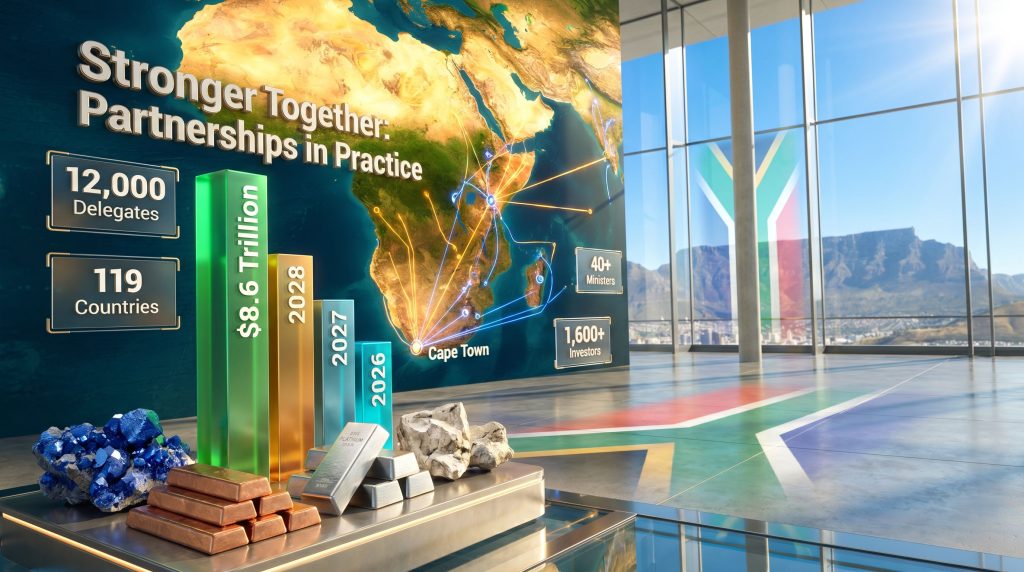 Mining Indaba partnerships in practice infographic display