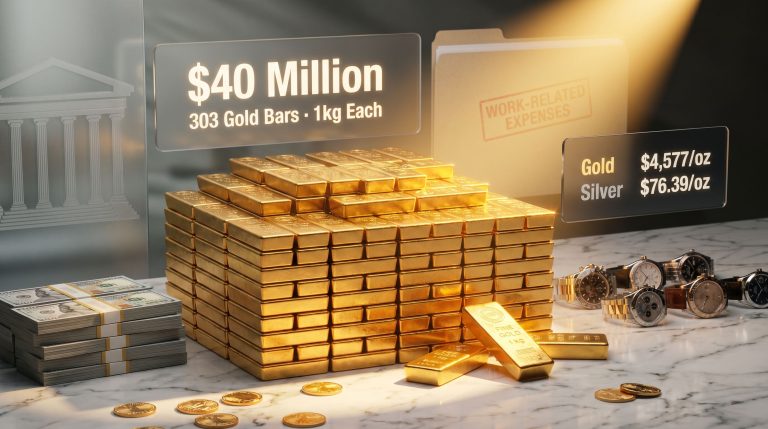 CIA black budget gold bars scheme illustration