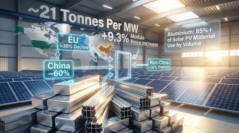 solar subsidies and aluminium supply chains infographic