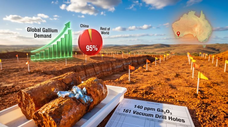 Western Yilgarn Cardea 1 gallium discovery site infographic