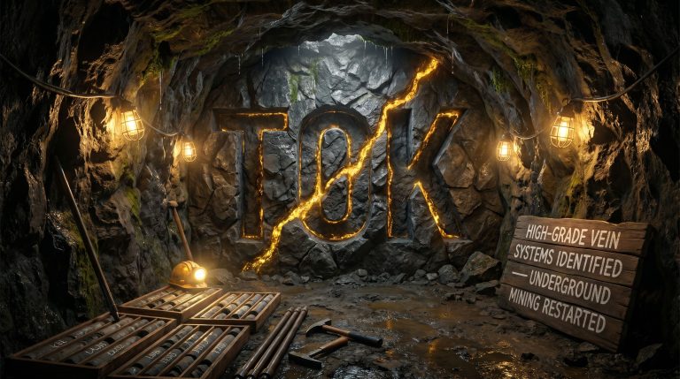 Tolu Minerals Ltd-TOK-High-grade vein systems identified in mine