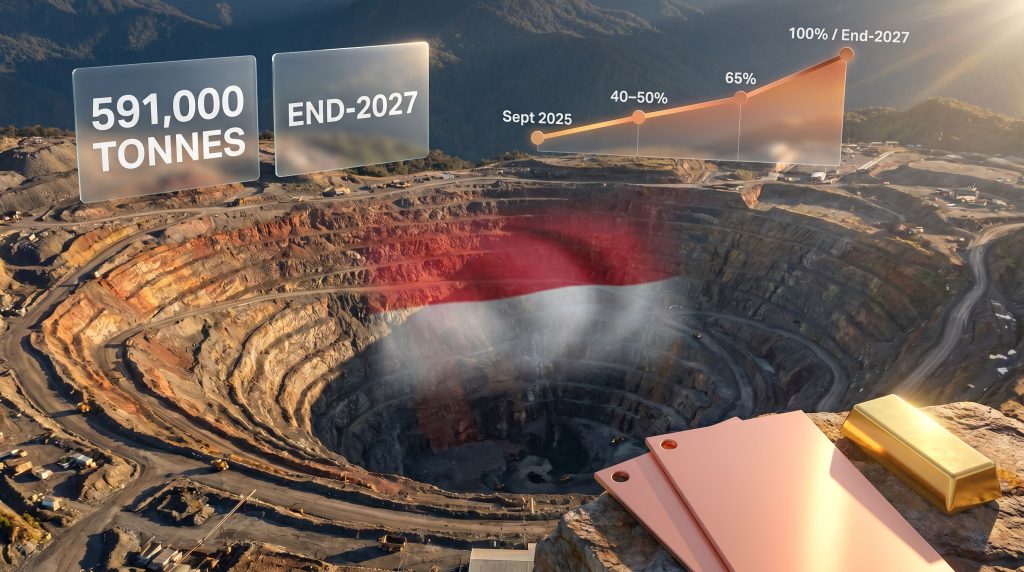 Freeport Grasberg recovery 2027 forecast mine graphic