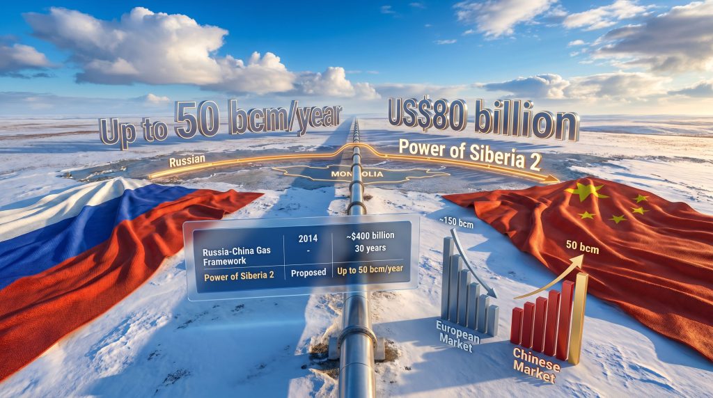 Putin China oil and gas deal pipeline infographic