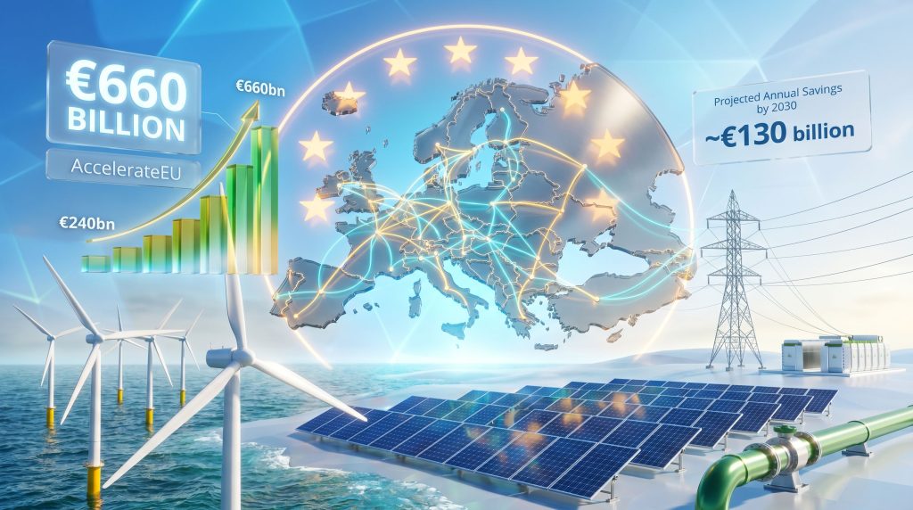 EU AccelerateEU clean energy plan infographic
