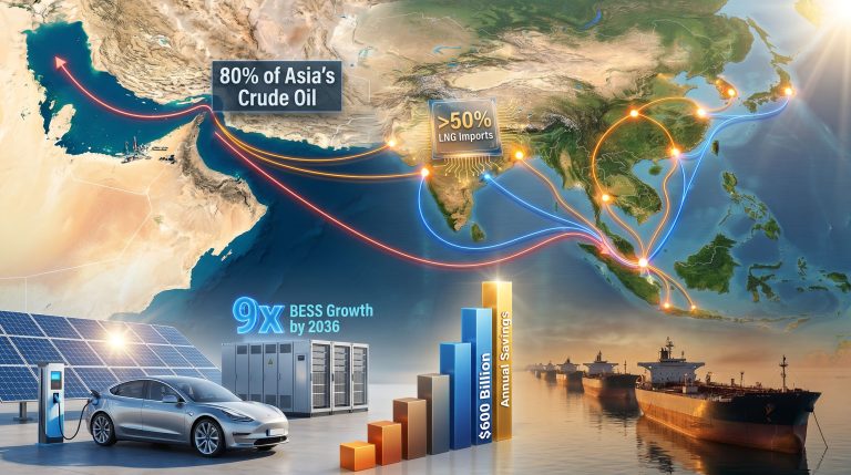 Middle East crisis accelerates Asia electrification drive map visualization