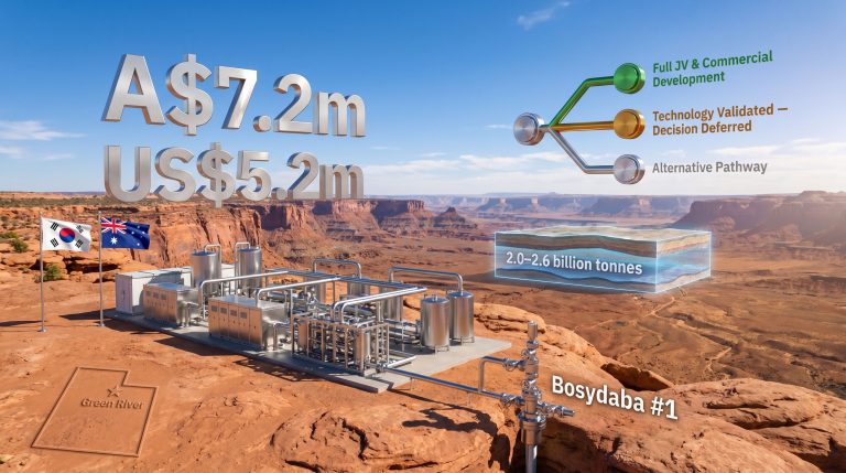 Anson Resources POSCO Green River DLE demonstration plant infographic