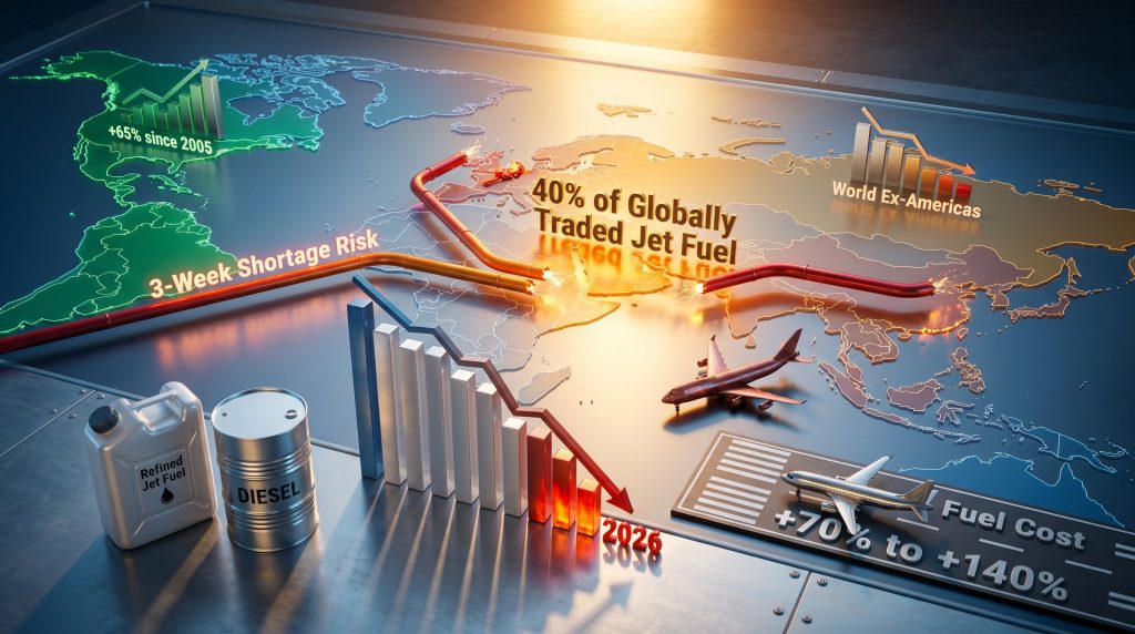 diesel and jet fuel shortage reshaping global trade map