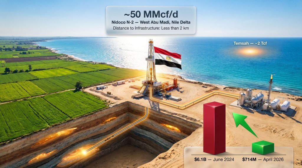 Egypt gas discovery in Nile Delta drilling site