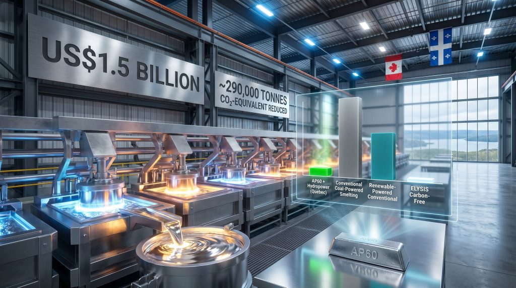 Rio Tinto low-carbon smelter expansion in Quebec infographic