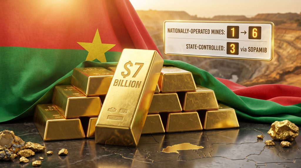 Burkina Faso gold industry foreign firms lose ground infographic