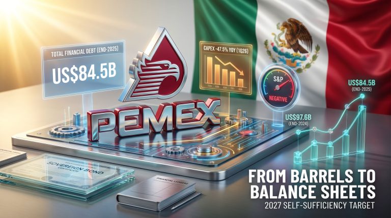 Juan Carlos Carpio PEMEX Director General financial outlook graphic